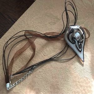 Polished Art Glass Pendant